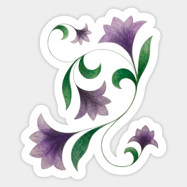 purple flower Sticker by stupidpotato1